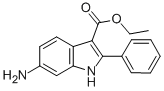 structure of CAS# 945655-38-9, 6-Amino-2-Phenyl-1H-Indole-3-carboxylic Acid Ethyl Ester;ETHYL 6-AMINO-2-PHENYL-1H-INDOLE-3-CARBOXYLATE