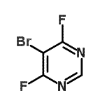 结构式 CAS# 946681-88-5, 5-溴-4,6-二氟嘧啶e