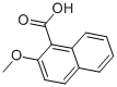 structure of CAS# 947-62-6, 2-Methoxy-1-naphthoic acid;2-Methoxy-1-Naphthalenecarboxylic Acid;2-Methoxy-1-Naphthoic Acid