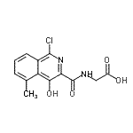 CAS#: 947516-54-3， N-[(1-Chloro-4-hydroxy-5-methyl-3-isoquinolinyl)carbonyl]glycine