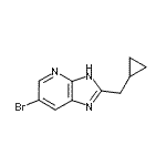 CAS#: 947533-92-8， 6-Bromo-2-(cyclopropylmethyl)-1H-imidazo[4,5-b]pyridine