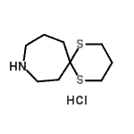 CAS#: 947534-15-8， 1,5-Dithia-9-azaspiro[5.6]dodecane hydrochloride (1:1)