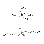 CAS#: 947601-90-3， N,N-Diethyl-N-methylethanaminium dibutyl phosphate