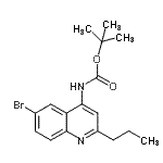 CAS#: 948290-88-8， 2-Methyl-2-propanyl (6-bromo-2-propyl-4-quinolinyl)carbamate