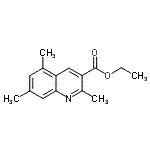 结构式 CAS# 948291-02-9, 乙基2,5,7-三甲基-3-喹啉羧酸酯