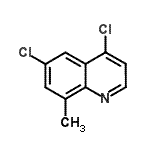 structure of CAS# 948292-34-0, 4,6-Dichloro-8-methylquinoline;MFCD09787695