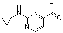 结构式 CAS# 948549-74-4, 2-(环丙基氨基)-4-嘧啶甲醛