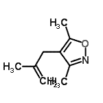 CAS#: 95113-52-3， 3,5-Dimethyl-4-(2-methyl-2-propen-1-yl)-1,2-oxazole