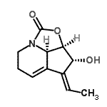 CAS#: 95119-35-0， (2aR,3R,4Z,7bR)-4-Ethylidene-3-hydroxy-2a,3,4,6,7,7b-hexahydro-2-oxa-7a-azacyclopenta[cd]inden-1-one