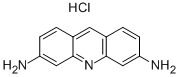 structure of CAS# 952-23-8, 3,6-Diaminoacridine hydrochloride;(6-Aminoacridin-3-Yl)Amine Hydrate Dihydrochloride;Proflavin Hydrochloride Hemihydrate;Proflavine.Hcl Hemihydrate