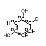 CAS#: 953390-32-4， 4-Chloro-1,3-(<sup>13</sup>C<sub>6</sub>)benzenediol