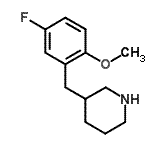 CAS#: 955288-00-3， 3-(5-Fluoro-2-methoxybenzyl)piperidine