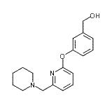 CAS#: 956593-39-8， (3-{[6-(1-Piperidinylmethyl)-2-pyridinyl]oxy}phenyl)methanol