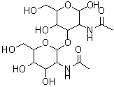 CAS#: 95673-98-6， 2-Acetamido-3-O-(2-acetamido-2-deoxyhexopyranosyl)-2-deoxyhexopyranose