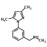 CAS#: 956804-32-3， 1-[3-(3,5-Dimethyl-1H-pyrazol-1-yl)phenyl]-N-methylmethanamine