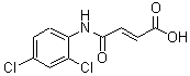 结构式 CAS# 95695-47-9, (2E)-4-[(2,4-二氯苯基)氨基]-4-氧代-2-丁烯酸
