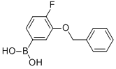 结构式 CAS# 957034-74-1, B-[4-氟-3-(苯基甲氧基)苯基]-硼酸