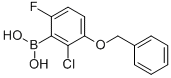 结构式 CAS# 957062-67-8, B-[2-氯-6-氟-3-(苯基甲氧基)苯基]-硼酸