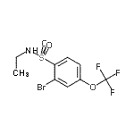 结构式 CAS# 957062-74-7, 2-溴-N-乙基-4-(三氟甲氧基)苯磺酰胺