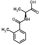 结构式 CAS# 958029-70-4, N-(2-甲基苯甲酰)-L-丙氨酸