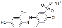 CAS#: 95873-56-6， Sodium 3-Chloro-6-[(2,4-Dihydroxyphenyl)Azo]Toluene-4-Sulphonate
