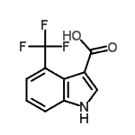 CAS#: 959238-76-7， 4-(trifluoromethyl)-1H-indole-3-carboxylic acid