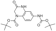 structure of CAS# 959246-52-7, 6-[[(1,1-Dimethylethoxy)Carbonyl]Amino]-3,4-Dihydro-3-Oxo-1(2H)-Quinoxalinecarboxylic Acid 1,1-Dimethylethyl Ester;Tert-Butyl 6-{[(Tert-Butoxy)Carbonyl]Amino}-3-Oxo-1,2,3,4-Tetrahydroquinoxaline-1-Carboxylate;4-BOC-7-BOCAMINO-3,4-DIHYDROQUINOXALIN-2-ONE