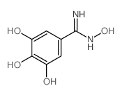 structure of CAS# 95933-74-7, N,3,4,5-Tetrahydroxybenzenecarboximidamide;4-[Amino-(Hydroxyamino)Methylene]-2,6-Dihydroxy-Cyclohexa-2,5-Dien-1-One;4-[Amino-(Hydroxyamino)Methylene]-2,6-Dihydroxy-1-Cyclohexa-2,5-Dienone;4-[Amino-(Hydroxyamino)Methylidene]-2,6-Dihydroxy-Cyclohexa-2,5-Dien-1-One