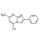 结构式 CAS# 95980-02-2, 7-甲基-2-苯基咪唑并[1,2-a]嘧啶-5-醇