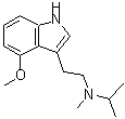 CAS#: 96096-53-6， N-[2-(4-Methoxy-1H-indol-3-yl)ethyl]-N-methyl-2-propanamine