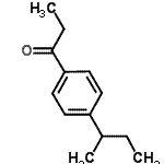 structure of CAS# 96187-76-7, 1-(4-sec-Butylphenyl)-1-propanone;1-[4-(butan-2-yl)phenyl]propan-1-one;1-[4-(methylpropyl)phenyl]propan-1-one;MFCD01993685