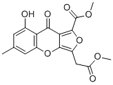 CAS#: 96287-41-1， Methyl 8-hydroxy-3-(2-methoxy-2-oxoethyl)-6-methyl-9-oxo-9H-furo[3,4-b]chromene-1-carboxylate