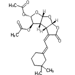 CAS#: 96313-95-0， (2S,3R,3aR,3bS,4Z,6aR,7aS)-4-[(2E)-2-(3,3-Dimethylcyclohexylidene)ethylidene]-5-oxooctahydrodifuro[2,3-b:3',2'-d]furan-2,3-diyl diacetate
