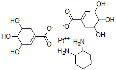 CAS#: 96322-25-7， 1,2-Diaminocyclohexane-Bis(Shikimato)Platinum(II)
