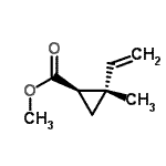 CAS#: 96358-61-1， Methyl (1R,2S)-2-methyl-2-vinylcyclopropanecarboxylate