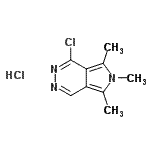 CAS#: 96441-91-7， 1-Chloro-5,6,7-trimethyl-6H-pyrrolo[3,4-d]pyridazine hydrochloride (1:1)