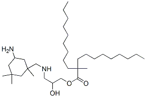 CAS#: 96507-73-2， 3-[[(5-Amino-1,3,3-Trimethylcyclohexyl)Methyl]Amino]-2-Hydroxypropyl 2-Methyl-2-Nonylundecanoate