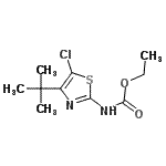 CAS#: 96512-31-1， Ethyl [5-chloro-4-(2-methyl-2-propanyl)-1,3-thiazol-2-yl]carbamate