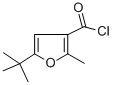 structure of CAS# 96543-75-8, 5-(1,1-Dimethylethyl)-2-Methyl-3-Furancarbonylchloride;5-(Tert-Butyl)-2-Methylfuran-3-Carbonyl Chloride, 5-(Tert-Butyl)-3-(Chlorocarbonyl)-2-Methylfuran;3-Furancarbonyl Chloride, 5-(1,1-Dimethylethyl)-2-Methyl- (9CI);5-(TERT-BUTYL)-2-METHYLFURAN-3-CARBONYL CHLORIDE