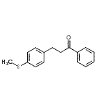 结构式 CAS# 96550-90-2, 3-[4-(甲硫基)苯基]-1-苯基-1-丙酮