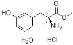 结构式 CAS# 96687-21-7, 3-羟基-alpha-甲基苯丙氨酸甲酯盐酸盐水合物