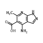 CAS#: 96740-67-9， 4-Amino-6-methyl-1H-pyrazolo[3,4-b]pyridine-5-carboxylic acid