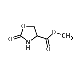 structure of CAS# 96751-61-0, Methyl 2-oxo-1,3-oxazolidine-4-carboxylate;Methyl 2-oxo-1,3-oxazolidine-4-carboxylate;methyl 2-oxooxazolidine-4-carboxylate;AIDS161175