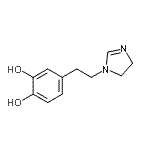 CAS#: 96826-14-1， 4-[2-(4,5-Dihydro-1H-imidazol-1-yl)ethyl]-1,2-benzenediol