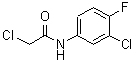 结构式 CAS# 969-25-5, 2-氯-N-(3-氯-4-氟苯基)乙酰胺