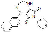 CAS#: 96920-30-8， 5-(2'-Naphthyl)-7-Phenyl-(2,3,6,8-Tetrahydro)Pyrrolo-(3,4-E)(1,4)-Diazepine-6-Thioxo-8-(1H,7H)One