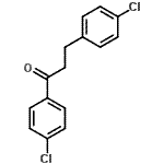 structure of CAS# 97009-36-4, 1,3-Bis(4-chlorophenyl)-1-propanone;4'-chloro-3-(4-chlorophenyl)propiophenone