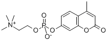 structure of CAS# 97055-84-0, 4-Methylumbelliferyl Phosphocholine;(4-Methyl-2-Oxo-Chromen-7-Yl) 2-Trimethylammonioethyl Phosphate;(4-Methyl-2-Oxo-7-Chromenyl) 2-Trimethylammonioethyl Phosphate;(2-Keto-4-Methyl-Chromen-7-Yl) 2-Trimethylammonioethyl Phosphate
