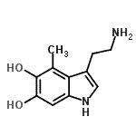 CAS#: 97073-63-7， 3-(2-Aminoethyl)-4-methyl-1H-indole-5,6-diol