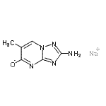 CAS#: 97337-84-3， sodium 2-amino-6-methyl-[1,2,4]triazolo[1,5-a]pyrimidin-5-olate